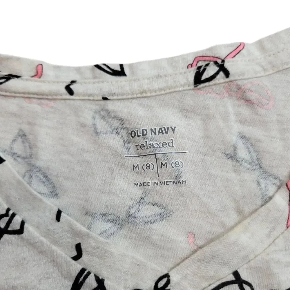 Old Navy Relaxed fit glasses shirt M8